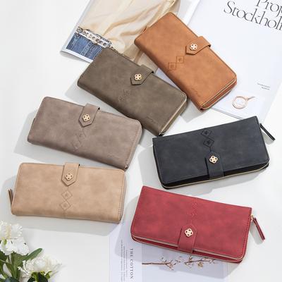 Long Wallet Women's Zipper Buckle Multifunctional Large Capacity Women's Mobile Wallet