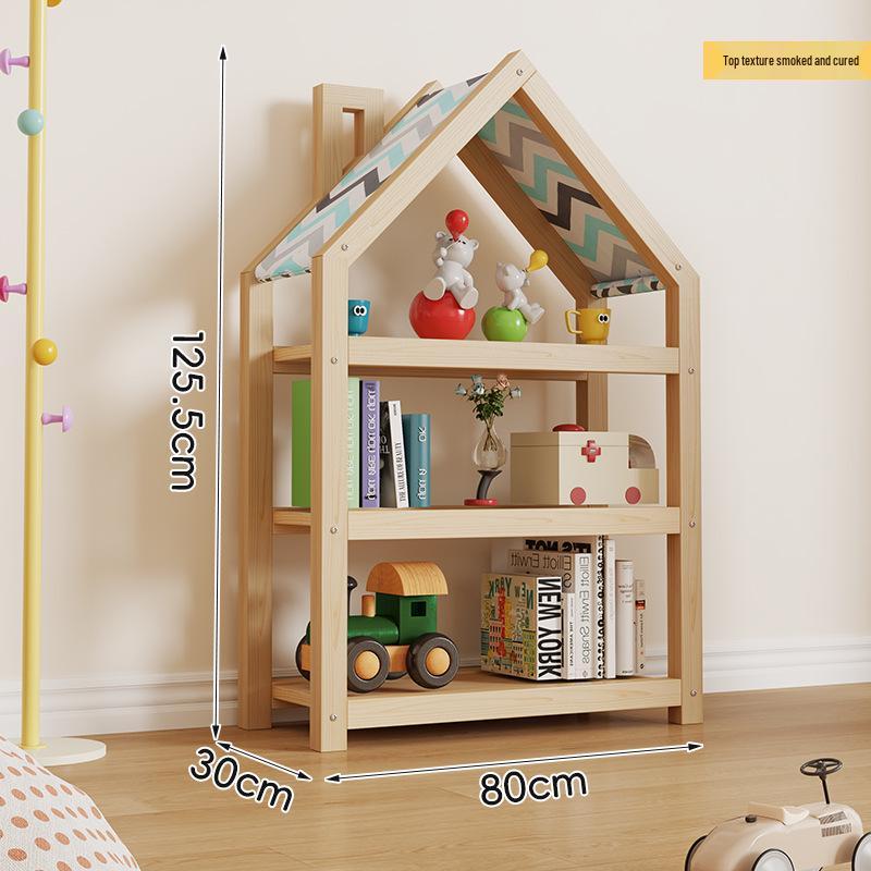 Children's Wooden Toy Storage Rack & Shelf Organizer