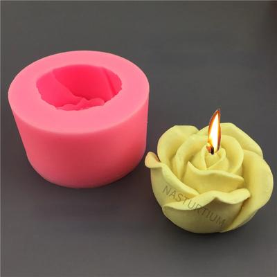 Moule en silicone 3D en forme de rose pour bougies, savon artisanal, résine de plâtre, outils de moulage, moule pour gâteaux et fudge au chocolat.