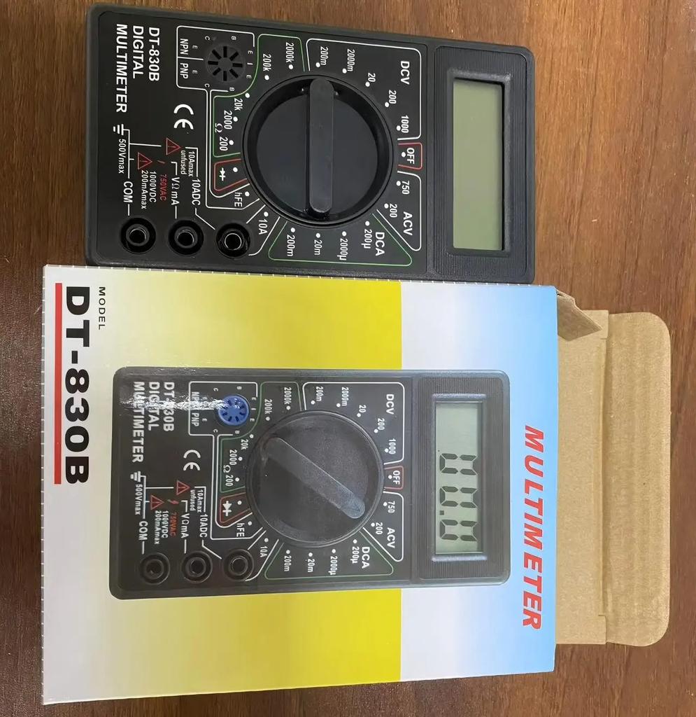 DT-830B Digital Multimeter Digital Voltmeter Ammeter Handheld Multimeter Black