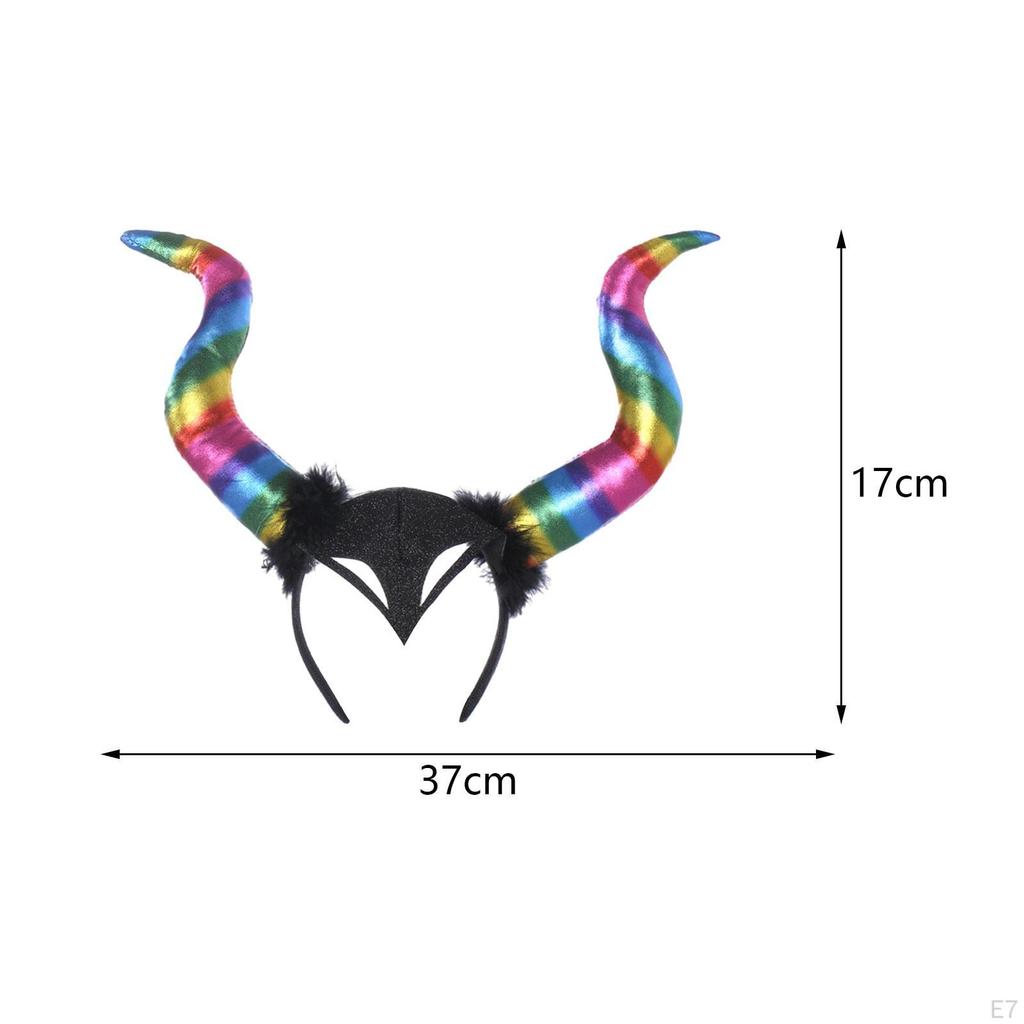 Devil Horns Headband for Women And Girls, Halloween Hair Hoop Costume Events