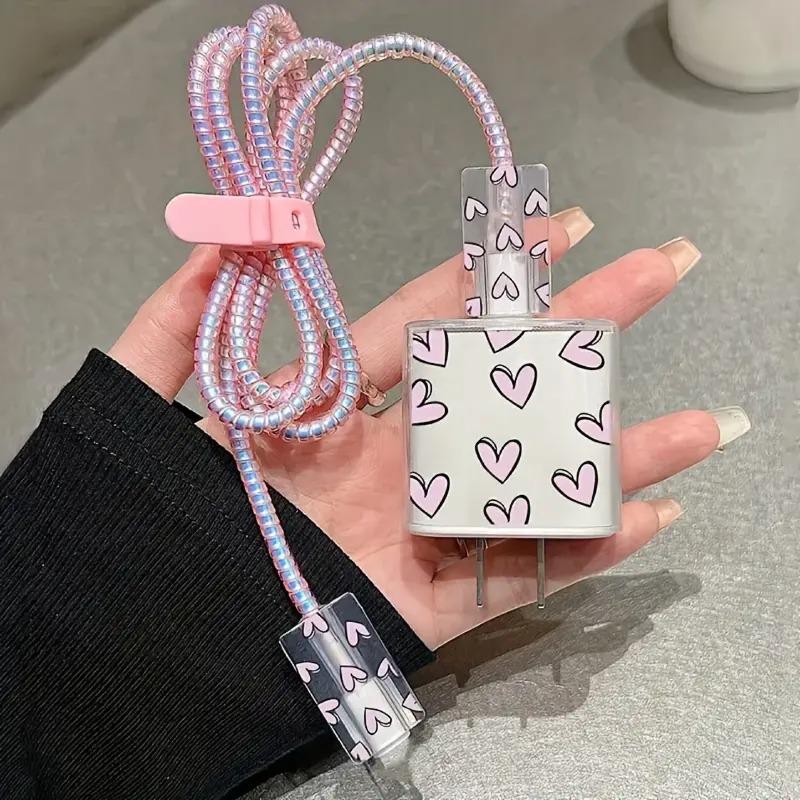 5 Pcs Charger Protective Case Cable Protector For iPhone 18W/20W Fast Charging Cable Data Anti-break Charger Protective Rope
