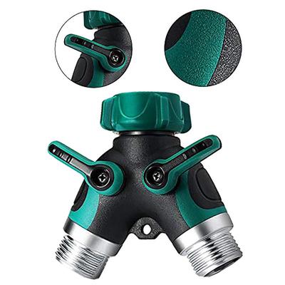 Y Shape Splitter Garden Hose Faucet Adapter With 2 Connectors 4