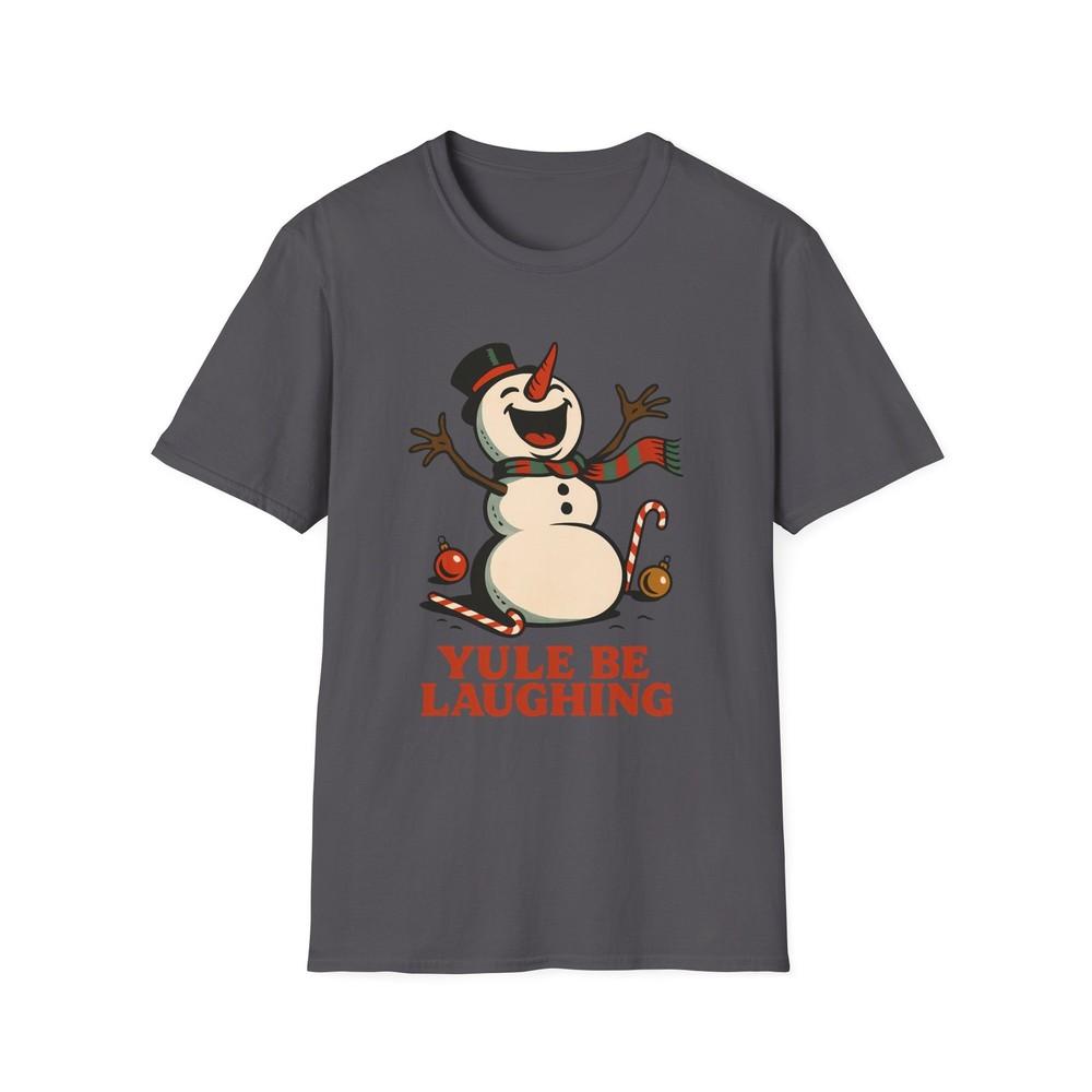 

Unisex Softstyle T-Shirt Snowman Comedian Funny Christmas Holiday Art 4XL