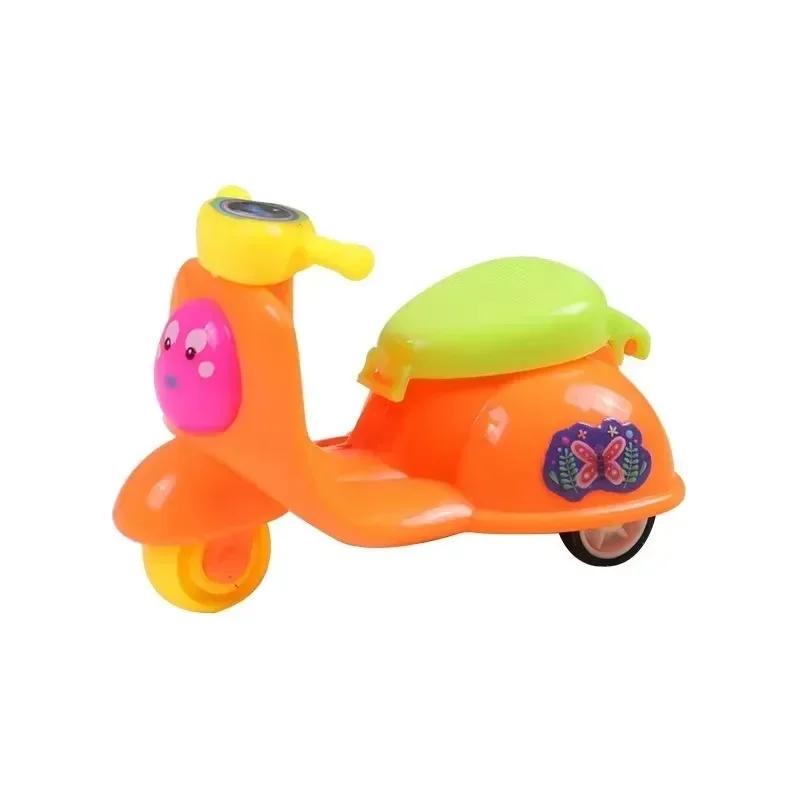 1 ks Náhodné Mini Odrazové Auto Hračky Simulace Motocyklu Natahovací Auto Hračka pro Děti Narozeninová Oslava Favorek Inerční Motocykl-Hračky