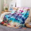 Hello Kitty Dolphin Ocean Adventure Blanket Sofa Blanket Soft And Comfortable Office Rest Blanket Machine Washable Air Conditioning Blanket
