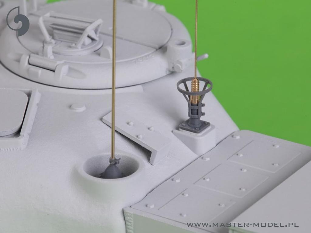 Modelo Mestre Britânico 19 Conjunto de Antenas de Rádio Peças de Modelo de Plástico 1/35 WW2/Moderno Não. Anos 1940-1950 (para AFV) GM-35-057 (Veículo militar)