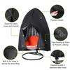 Patio Chair Cover Waterproof Dustproof Swing Chair Covers Egg Shaped Hanging Dust Cover Protector 210D Outdoor Garden Furniture