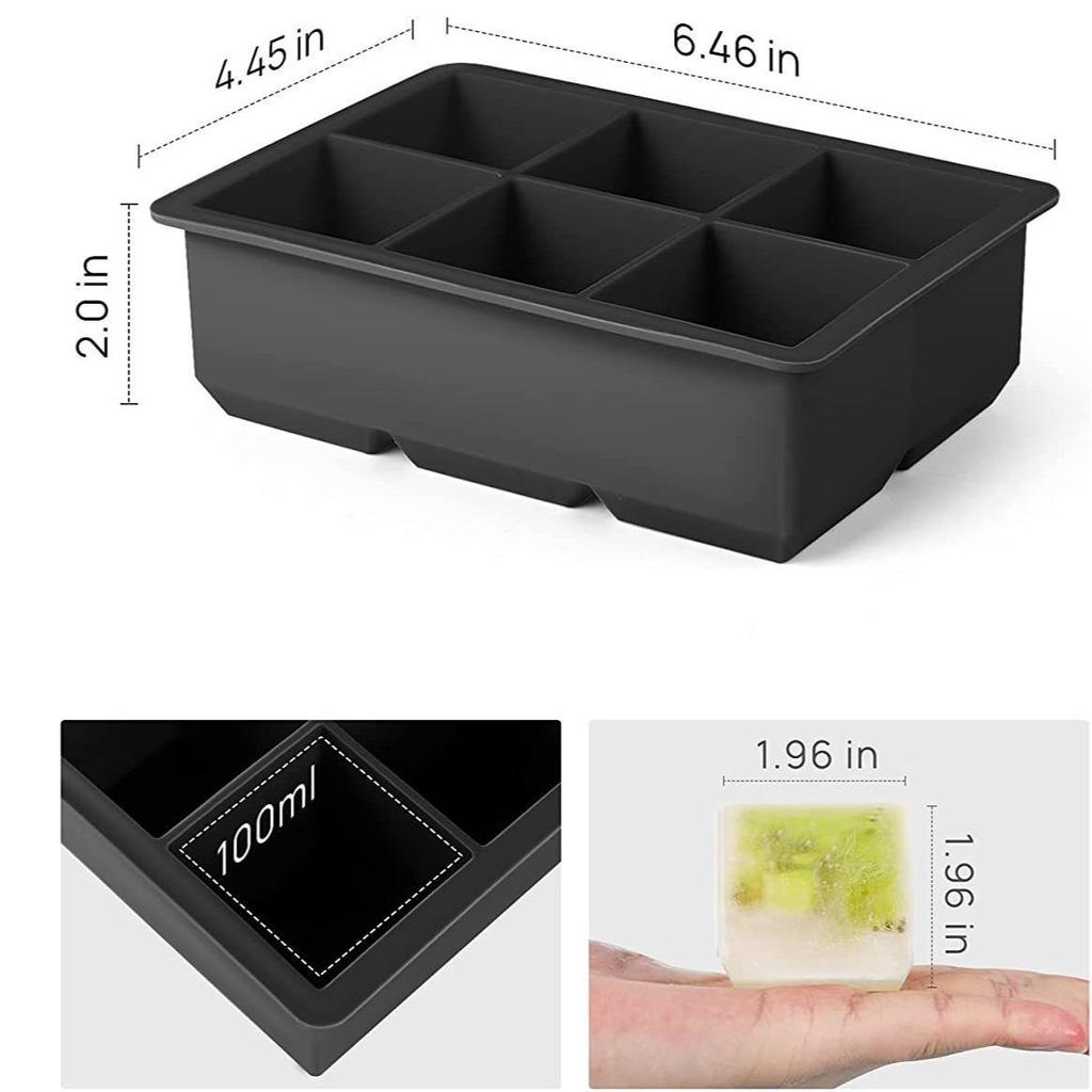 Silicone Ice Cube Mold Tray for Home Refrigerator - Food Grade, Easy Release