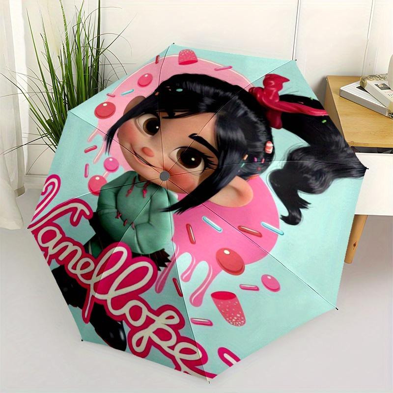 

Vanellope Cartoon Umbrella, Portable 3-Fold Compact Umbrella, Suitable for Camping, Hiking and Travel, Ideal Easter Birthday Gift for Family