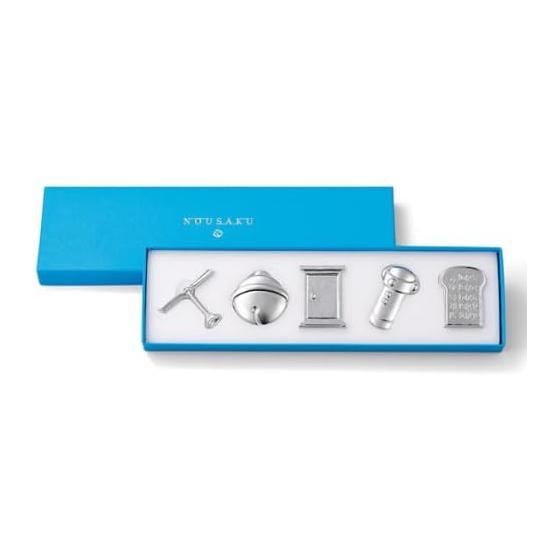 Nousaku Doraemon Series Chopstick Rests - 5 Secret Gadget Designs - 100% Tin