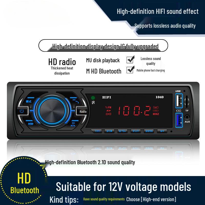 Universal Bluetooth Car Audio System with Smart Voice Control