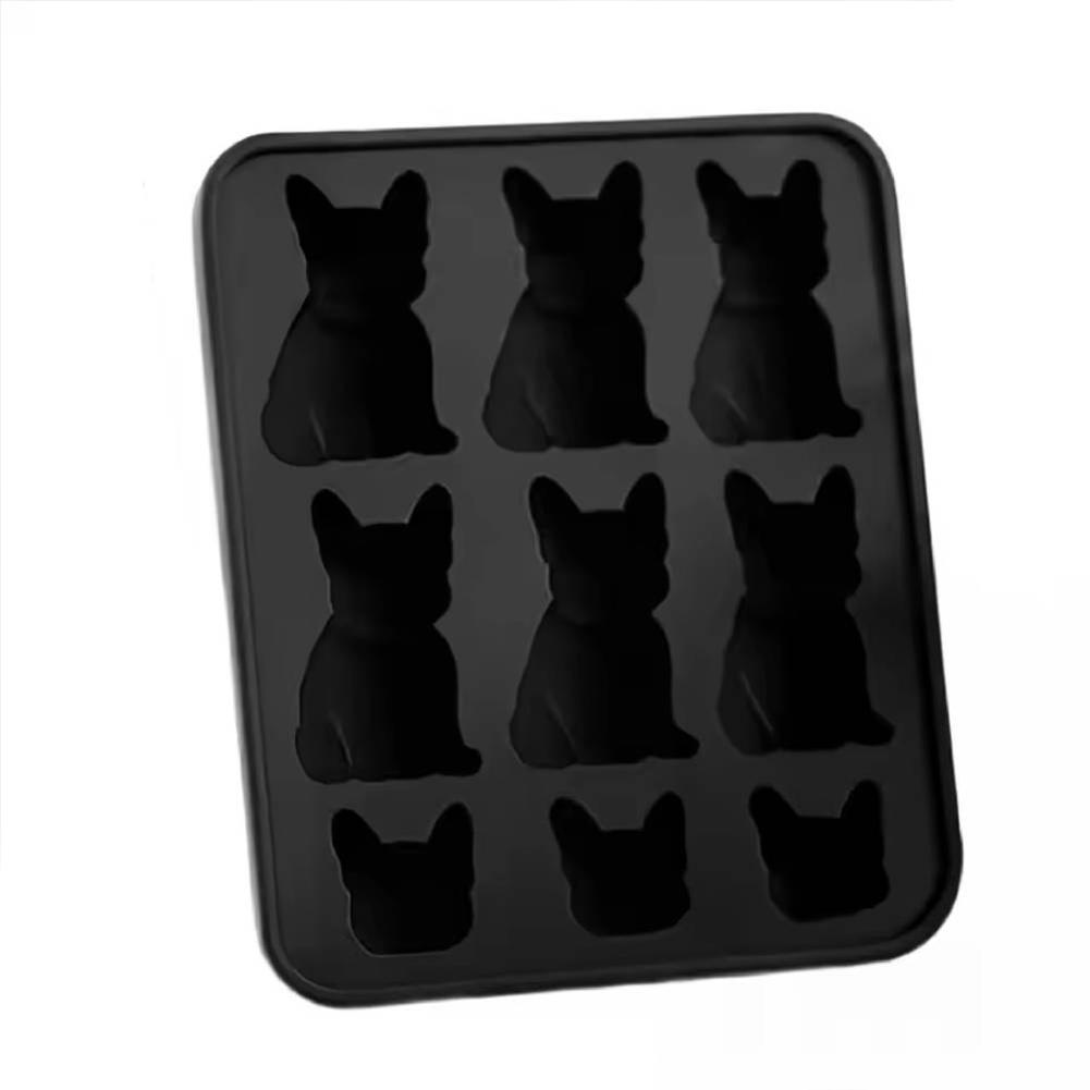 French Bulldog Ice Molds 6-Cavity Ice Cubes Tray for Whiskey Cocktail Bourbon Cute Novelty French Bulldog Gifts for Decor