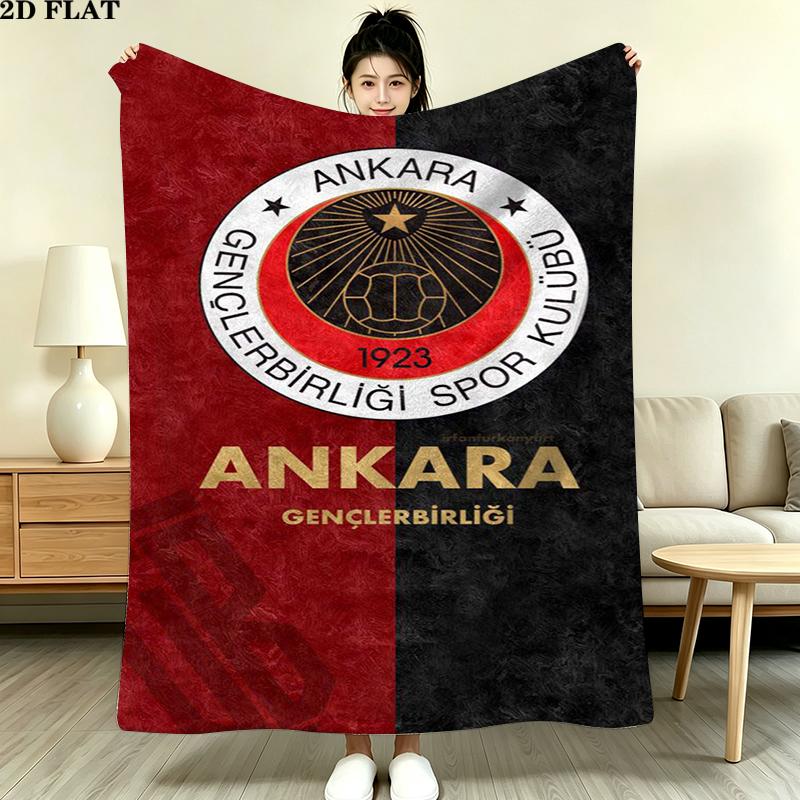 Gençlerbirliği Flanelldecke mit Aufdruck Hohe Qualität Warm Bequem Decke für Alle Jahreszeiten Perfekt für Geschenke Wohnkultur