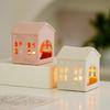 Decorative Tealight Candle Holders Christmas Candle Holders Table Centerpieces Mini House Candlestick Holders Home Decors