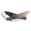 Elegant Irregular Metal & Wood Grain Fruit Bowl Ornament for Home Decor