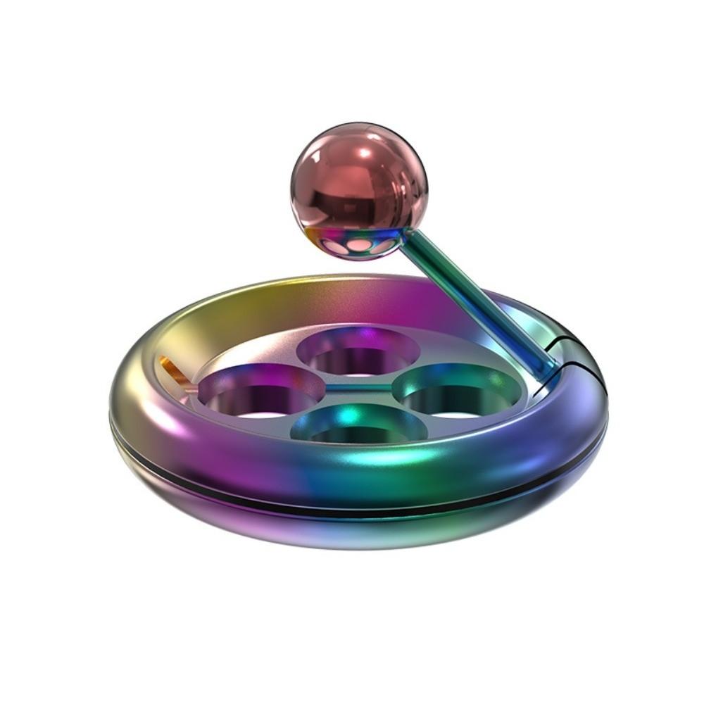 Four Hole Floating Fidget Toy Metal Fingertip Spinner Fun Metal Fidget Spinner Desktop
