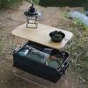 Cesta de Malha Dobrável para Armazenamento de Alimentos de Camping Suporte e Placa de Suporte Portáteis de Aço Inoxidável para Exterior Cestas de Armazenamento Portáteis