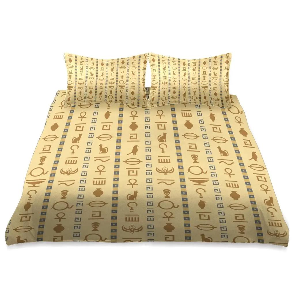 Egyptian Themed Duvet Cover Sets For Teens Adults Quilt Covers Lightweight Down Room Decor 2 Pillowcases 1 Duvet Cover No Quilt