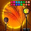 One94Store RGB Sunset Projection Lamp, 16 Color LED Night Light with Remote
