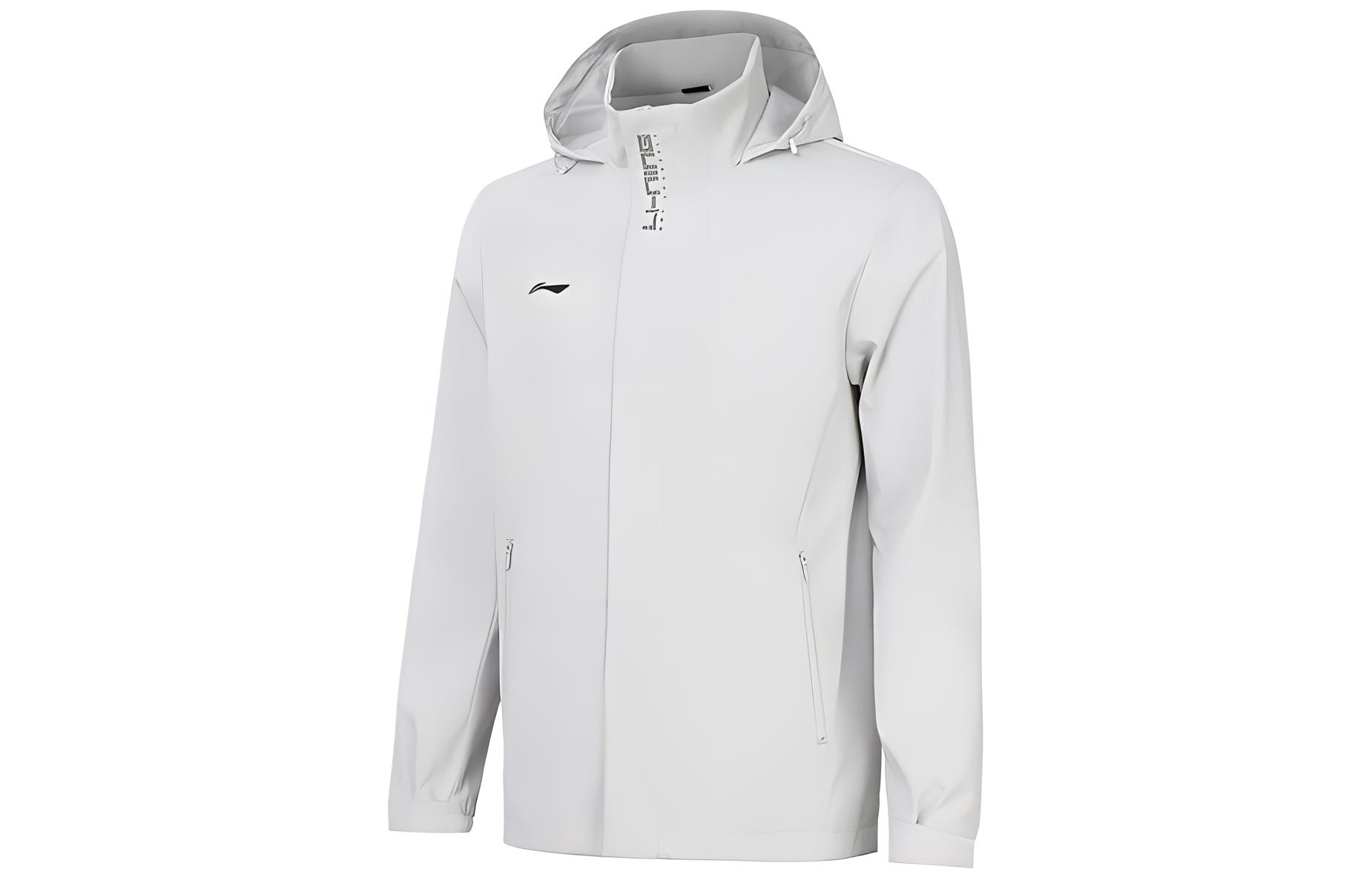 Li Ning Fitness Series Trench Coat Men s Stone Gray AFDT753-5 XXL