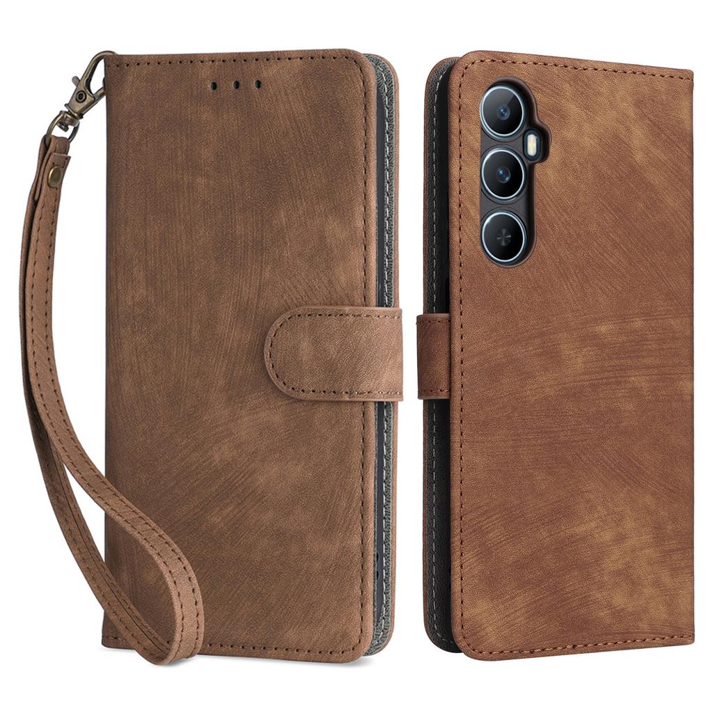 Etui dla Realme C65 4G z blokadą RFID, podstawką i magnetycznym zamknięciem