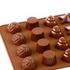 24 Grid Silicone Chocolate Mold Candy Making Molds DIY Baking Candy Mold for Chocolate Candy Soft Candy Cake Decoration