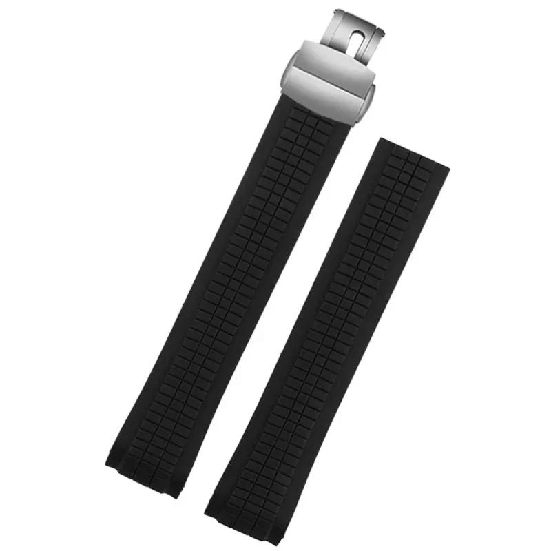 Hochwertiges Weiches Gummi-Uhrenarmband Aquanaut Passend Für Patek Philippe Silikon 5164A 5167A 5168A Faltschließe Uhrenarmband 21mm