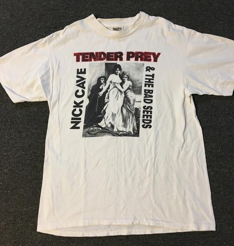 Винтаж 1988 Ник Кейв и Bad Seeds Tender Prey Промо Футболка Унисекс Футболка XXXL