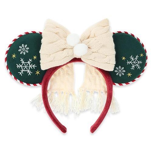 Tokyo Disney Resort Christmas 2025 Mickey & Friends Minnie Ears Headband Ribbon