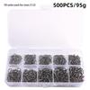 High Quality 1600PCS Premium Fishhooks 10 Sizes Carbon Steel Box With Fishing Hooks W/Portable Plastic Box