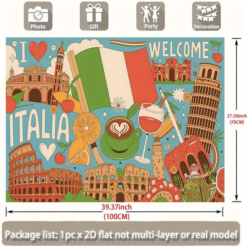 2D plane, 1 piece of colored illustration. Suitable for wall background decoration in living room, bedroom and office.