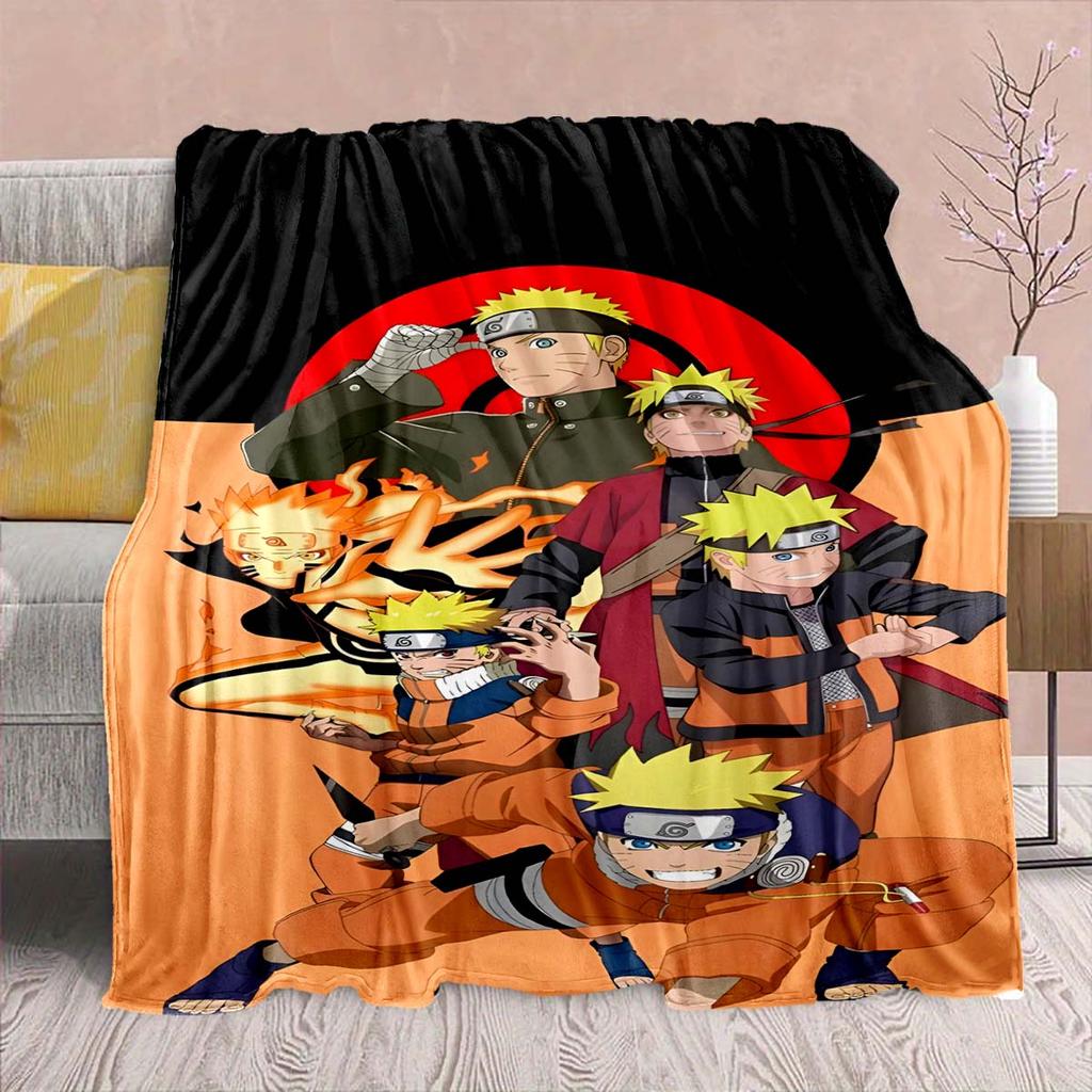 Naruto Anime Flanelová deka - Měkká teplá ideální na pohovku, do postele, na kempování, cestování, do kanceláře, domácí dekorace -QJY