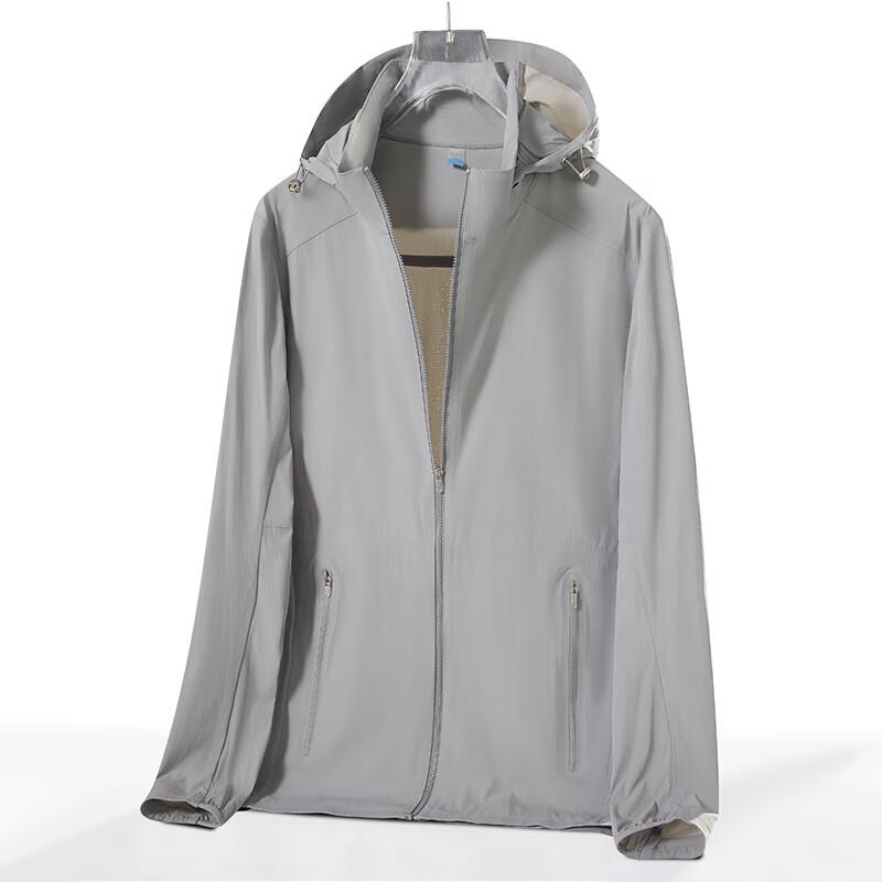 JOHLIN DREAM Unisex Outdoor UPF50+ Ice Silk Sun Protection Hoodie L