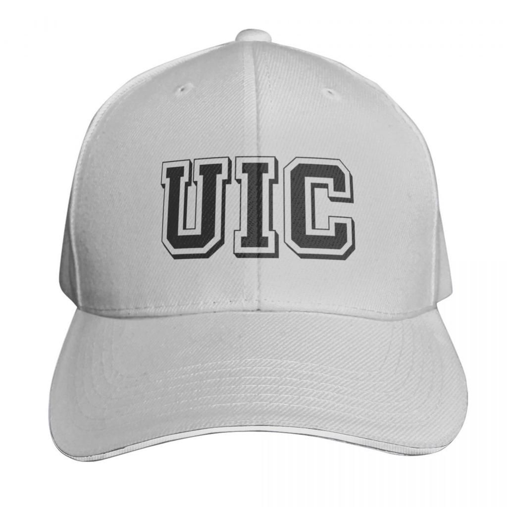 UIC Black White Baseball Cap Hat Unisex For The Sun dad hat Unisexs big size hat Golf Cap Women Caps Unisexs