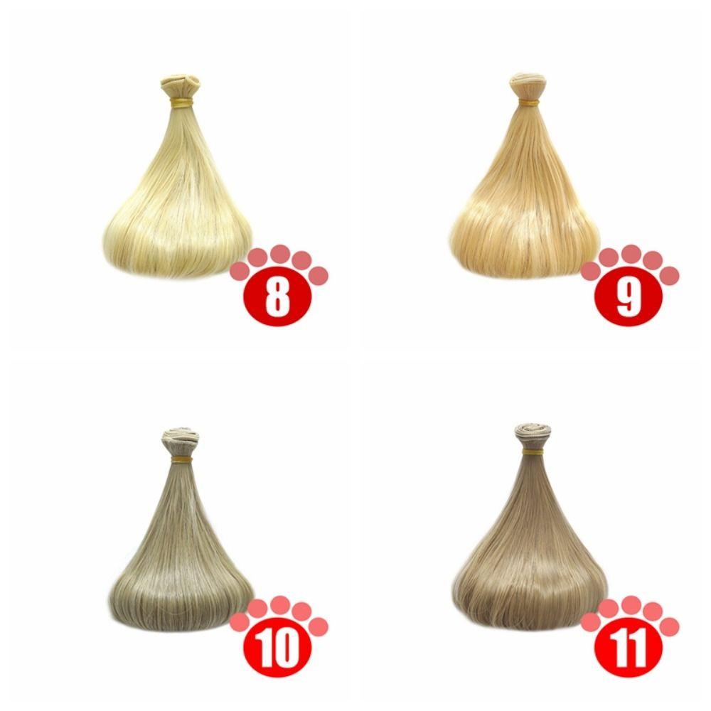 Chemiefaser BJD SD Puppenhaar Weiche Seide Msiredoll BJD Perücken Zubehör Baumwollpuppe