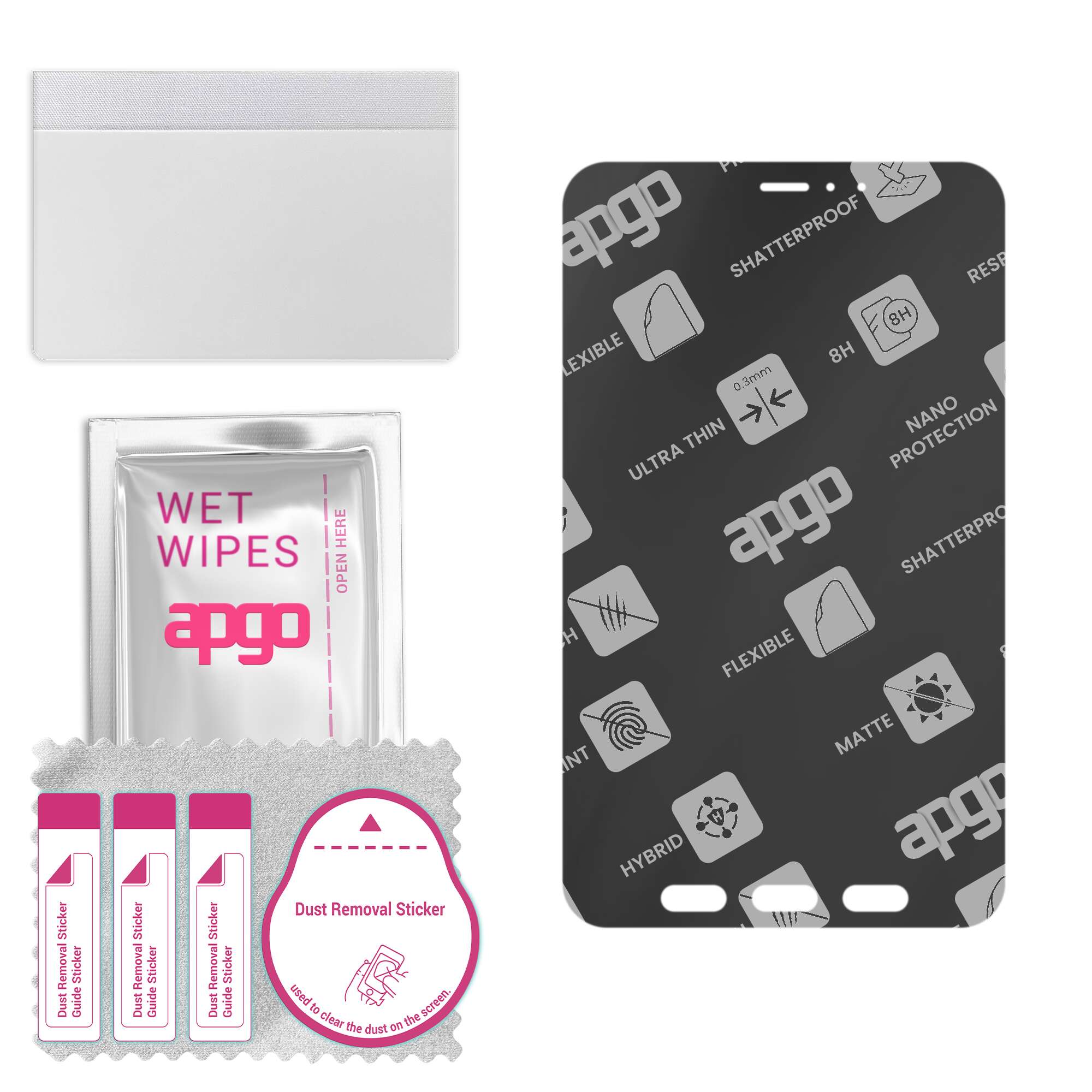 

apgo MATTE Hybrid protective glass compatible with Samsung Galaxy Tab Active3, flexible nano glass, great replacement for tempered glass, scratch-resi