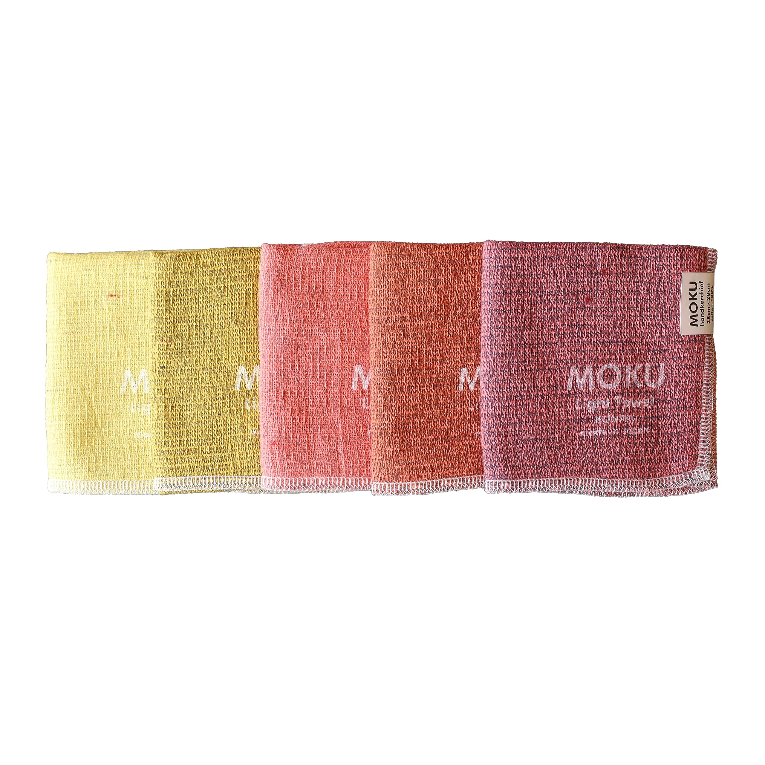 

Contex MOKU Set 59715-90 Handkerchiefs, 5-Piece (Lemon/Yellow/Mandarin/Orange/Maroon)
