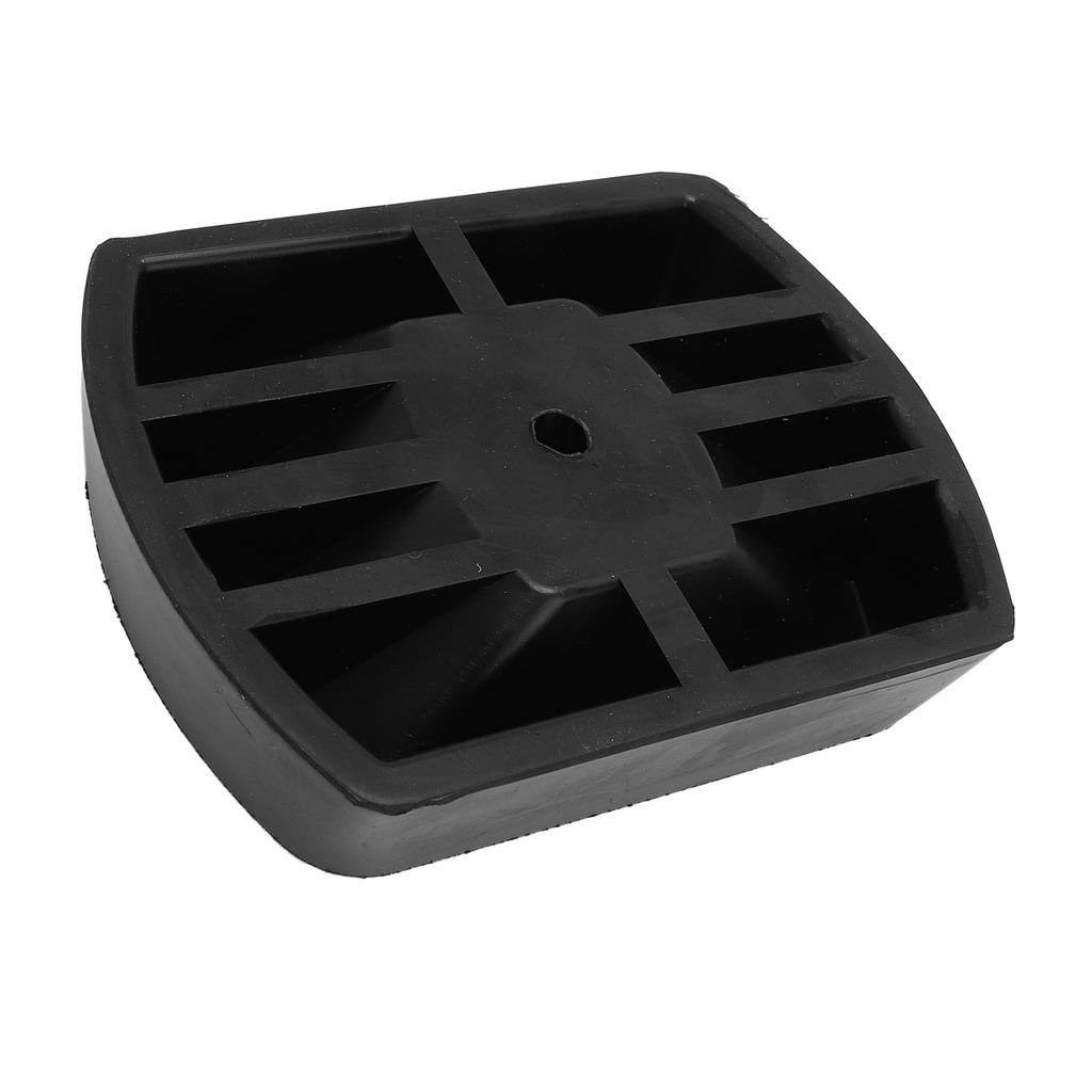 Jack Caster Chock Stabilizer Heavy Duty Rubber Single Wheel Dock Stopper for 6 Inch Trailer Wheel