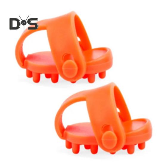 

2 шт. міні-масажер для великого пальця акупресура кліпса портативна подорож легка повна м язова напруга тіла зняття тиску точки глибокого масажу тканин пальців інструменти 2pcs помаранчевий