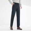 Fengxun Men's Straight-Leg Business Casual Elastic Pants