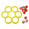 Water Sports  with 10 Rainbow Balls Floating Pool Water  Floating  Ring for Kids Adults Swimming Pool Water Game