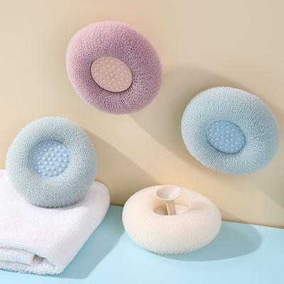 Round Soft Handheld Bath Sponge Balls Cleaning Brush Shower Body Cleaner Exfoliator Scrubbers Bath Ball Bathroom Accessories