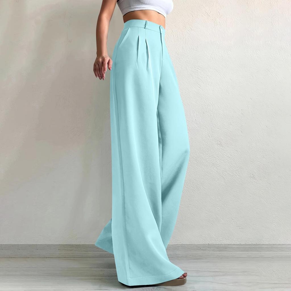 Work Pants Women Business Casual High Waisted Wide Leg Trousers Dressy Work Outfits
