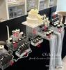 New Black Acrylic Dessert Stand for Coffee Breaks & Weddings