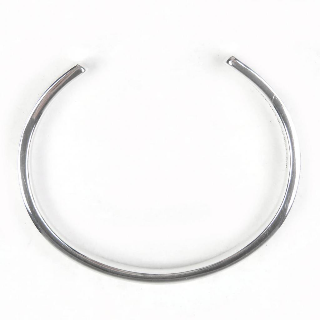 TIFFANY&Co. Bangle Cuff Sterling Silver Narrow Bracelet Silver AG925 Women Used