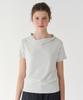 PESTO Open Neckline Tee Fog