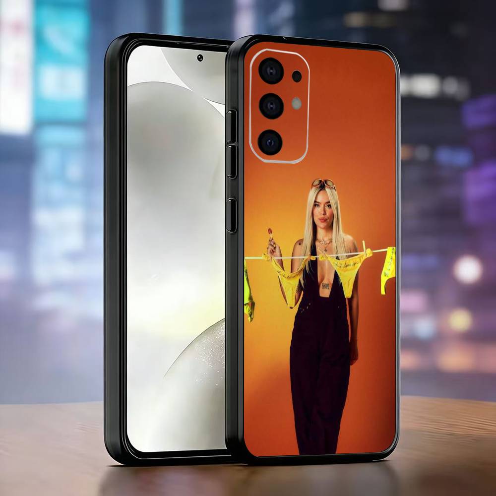 K-Karol G Tropicoqueta Phone Case Black Silicone Soft For Samsung S25,S24,S21,S22,S23,S30,Ultra,S20,Plus,Fe,Lite
