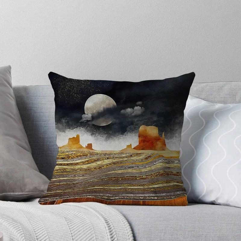 Decorative Home Throw Pillows Case for Waist Cushion Cover Nordic Car Boho Moroccan Print Horse