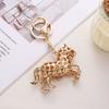 Exquisite Crystal Horse Keychain Rhinestone Studded Pony Keyring Horse Shape Charm  For Women